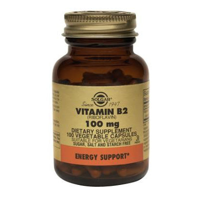 Solgar Vitamin B2 (Riboflavin) 100 Mg Vegetable Capsules 100