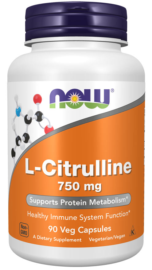 Now L-Citrulline 750 mg Veg Capsules 90