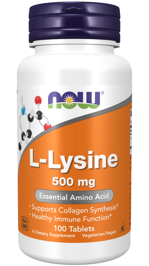 Now L-Lysine 500 mg Tablets 100