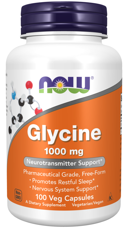 Now Glycine 1000 mg Veg Capsules 100