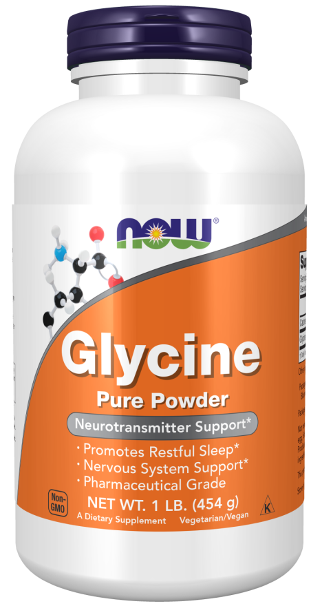 Now Glycine Pure Powder 454 g