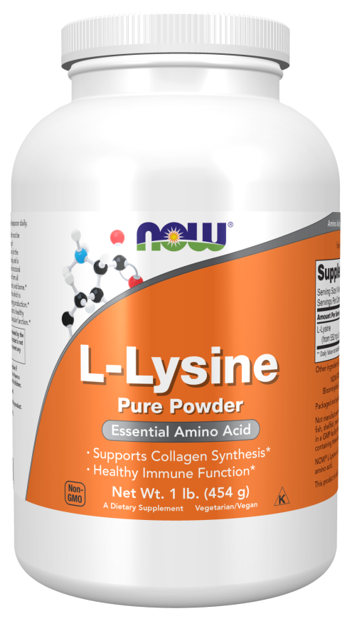 Now L-Lysine Pure Powder 454 g