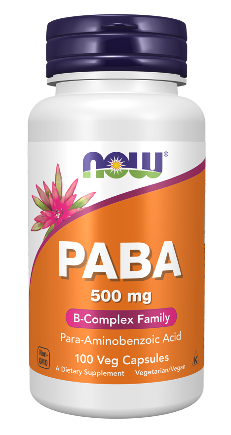 Now PABA 500 mg Veg Capsules 100