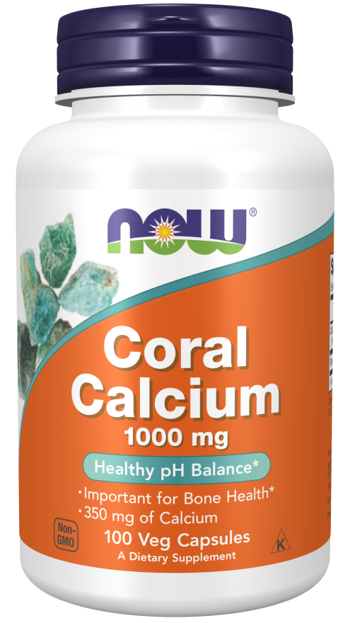 Now Coral Calcium 1000 mg Veg Capsules 100