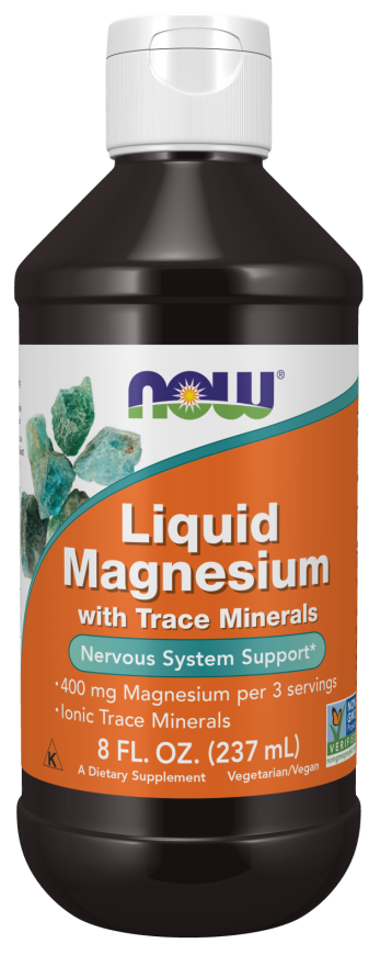 Now Magnesium Liquid with Trace Minerals 237 ml