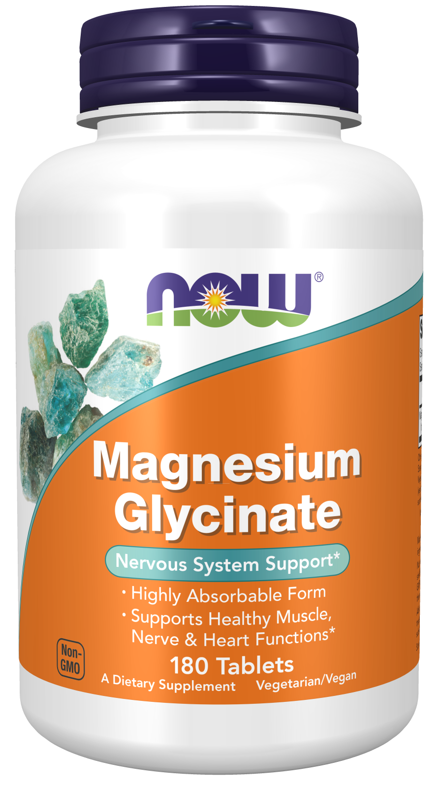 Now Magnesium Glycinate 200 mg Tablets 180