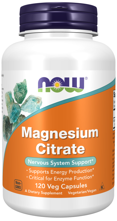 Now Magnesium Citrate Veg Capsules 120