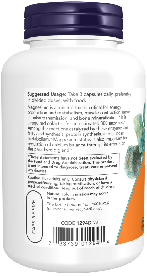 Now Magnesium Citrate Veg Capsules 120