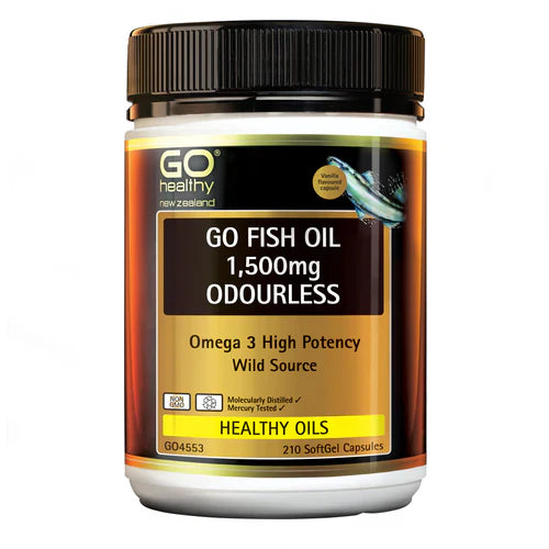 Go Fish Oil 1,500mg Odourless Capsules 420