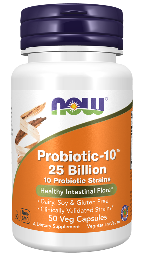 Now Probiotic-10 25 Billion Veg Capsules 50