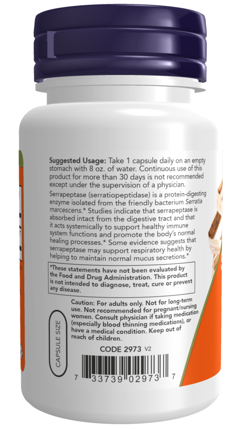 Now Serrapeptase Veg Capsules 60