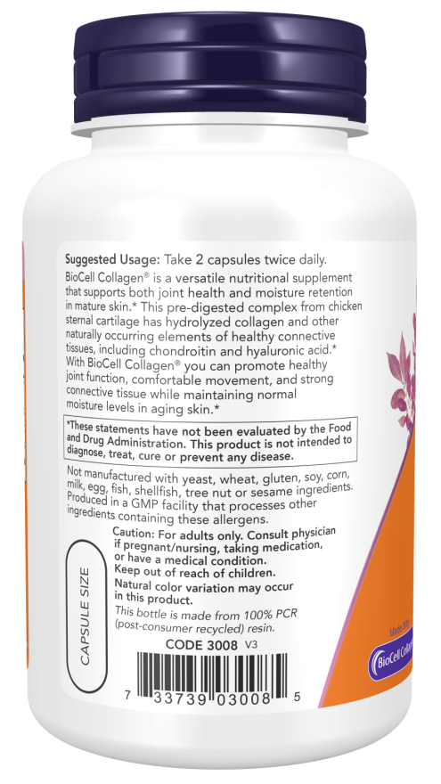 Now BioCell Collagen Hydrolyzed Type II Capsules 120