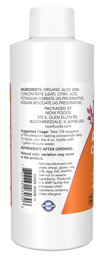 Now Aloe Vera Concentrate 118 ml