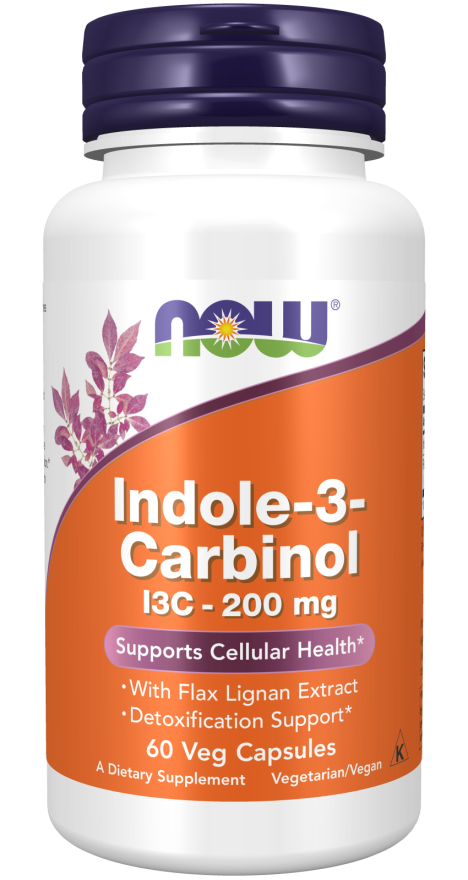 Now Indole-3-Carbinol 200 mg Veg Capsules 60