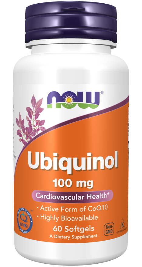 Now Ubiquinol 100 mg Softgels 60