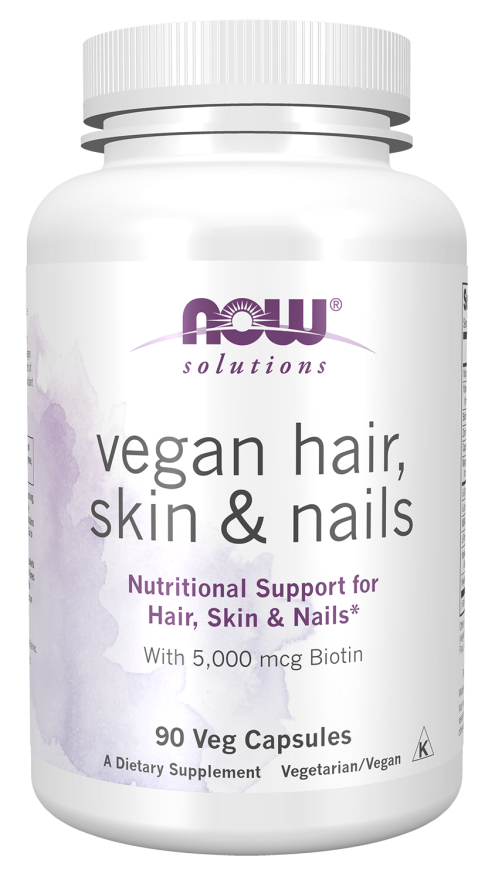 Now Vegan Hair Skin & Nails Veg Capsules 90