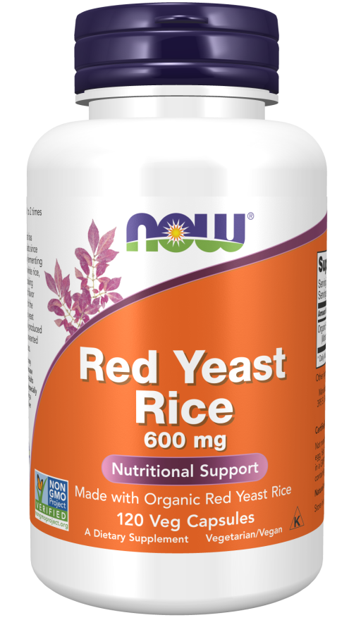 Now Red Yeast Rice 600 mg Veg Capsules 120