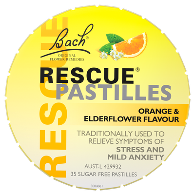 Rescue Remedy Pastilles  (Orange and Elderflower) Original 50g