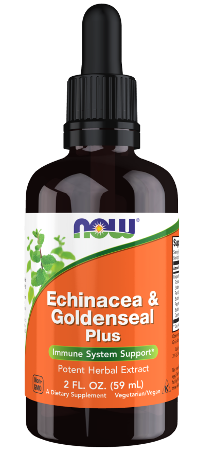 Now Echinacea & Goldenseal Plus 59 ml