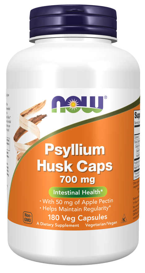 Now Psyllium Husk 700 mg Veg Capsules 180