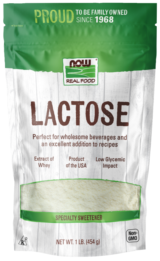 Now Lactose Powder 454 g