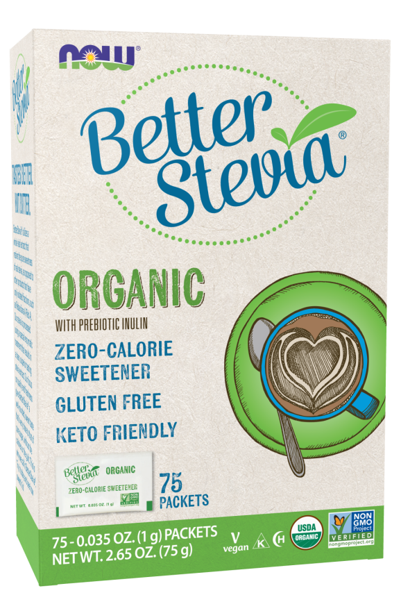 Now BetterStevia Organic Packets 75 / Box