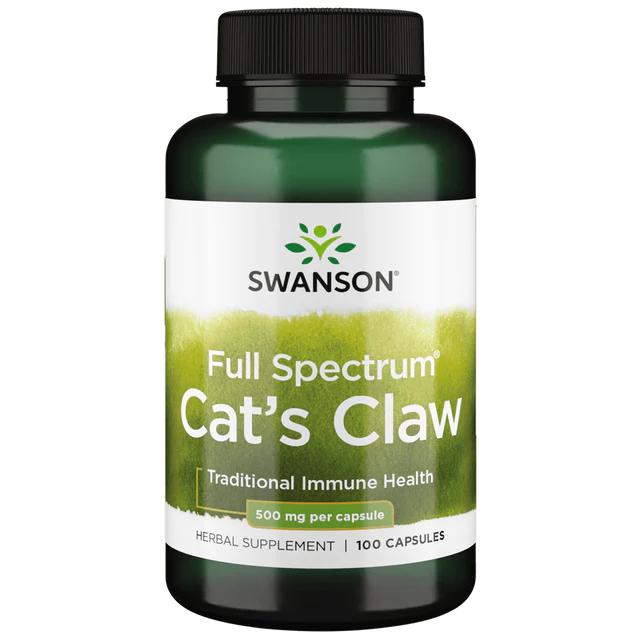 Swanson Full Spectrum Cats Claw 500mg Capsules 100