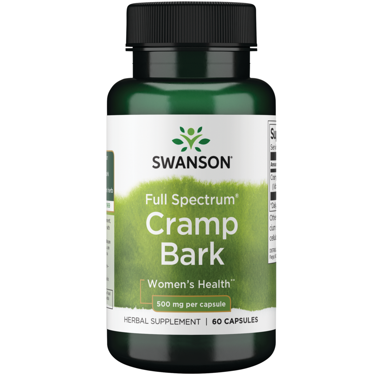 Swanson Full Spectrum Cramp Bark Capsules 500mg 60