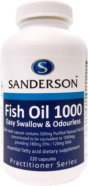 Sanderson Fish Oil 1000 Capsules 220