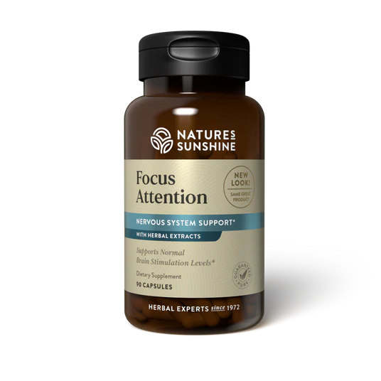 Natures Sunshine Focus Attention Capsules 90