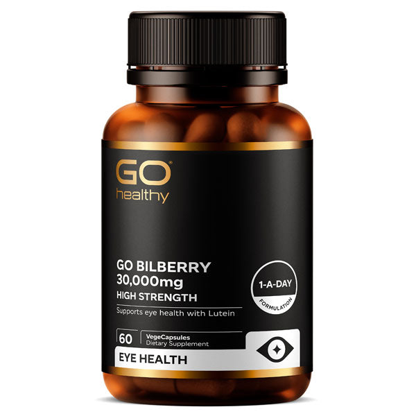 Go Healthy Go Bilberry 30,000mg 60 Vege Caps