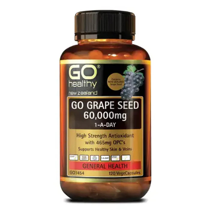 Go Healthy Grape Seed 60,000mg 120 Veg Caps