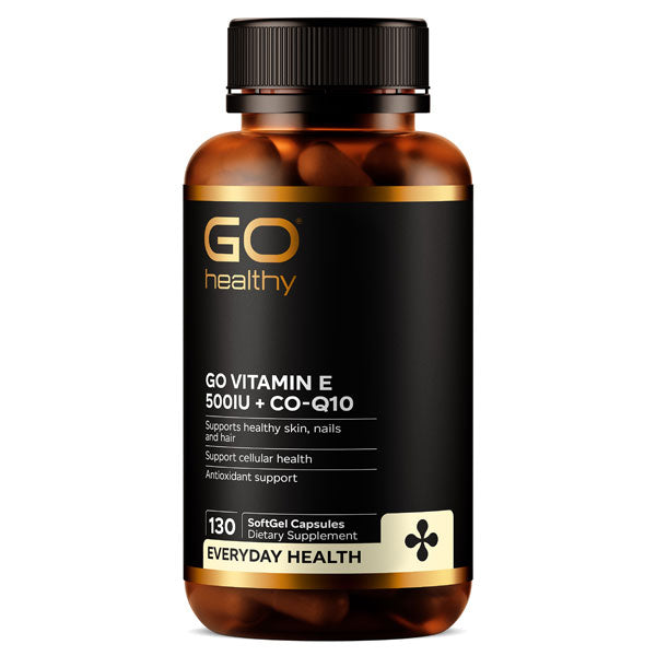 Go Vitamin E 500iu + CoQ10 Softgel Caps 130