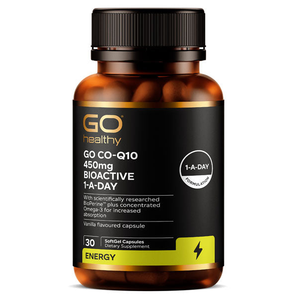 GO CO-Q10 450mg BioActive 1-A-Day 30 SoftGel Capsules