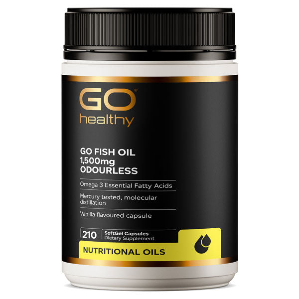 Go Fish Oil 1500mg Odourless Softgels 210