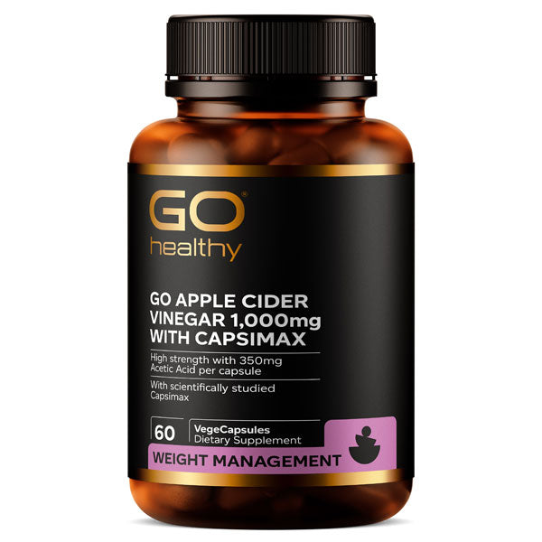 Go Healthy Go Apple Cider Vinegar 1000mg with Capsi-Slim 60 capsules