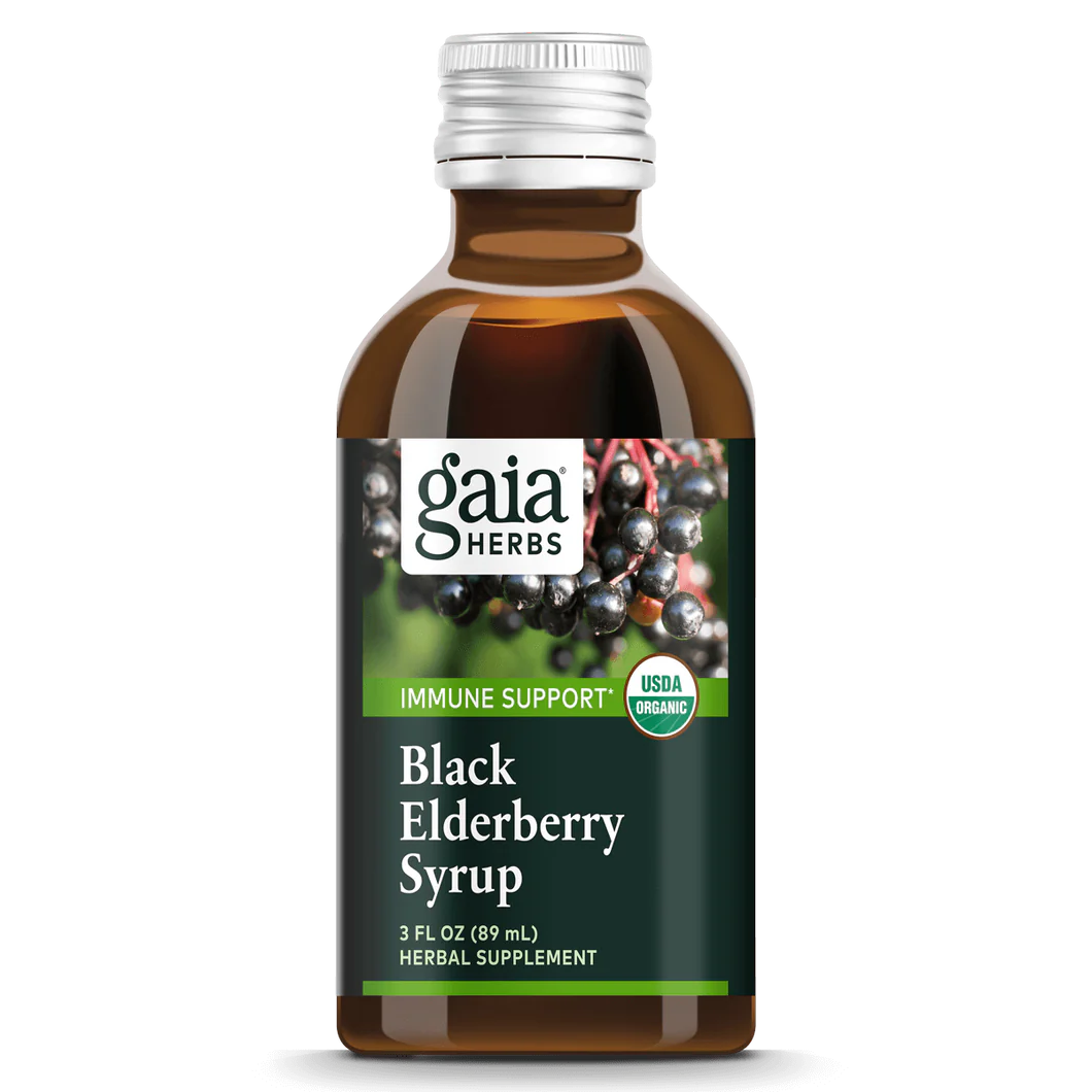 Gaia Herbs Black Elderberry Syrup 89ml