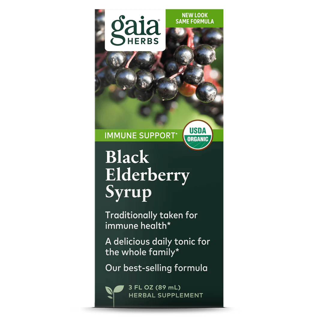 Gaia Herbs Black Elderberry Syrup 89ml