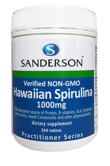 Sanderson Hawaiian Spirulina 1000 mg Tablets 300