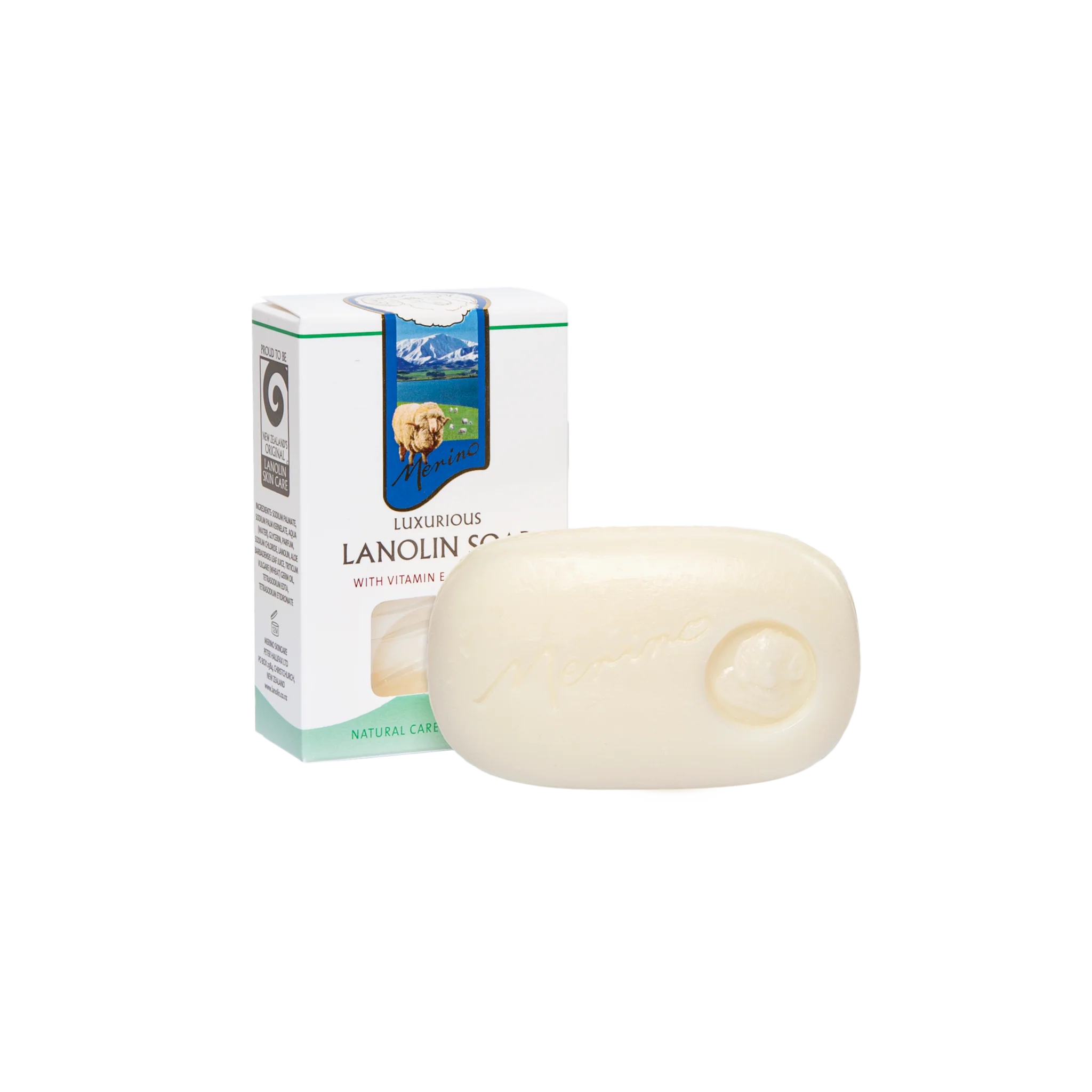 Merino Lanolin Soap with Vitamin E and Aloe Vera 92g