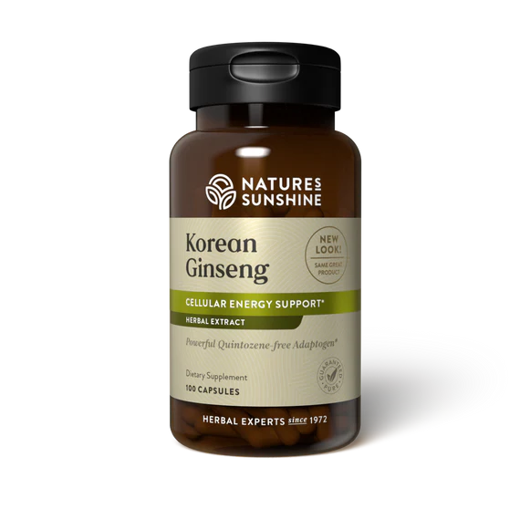 Natures Sunshine Korean Ginseng Capsules 100