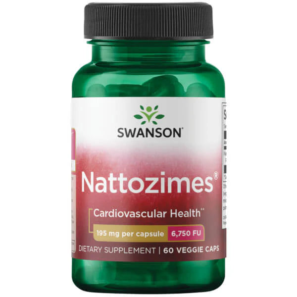 Swanson Nattozymes 195mg Vegecaps 60