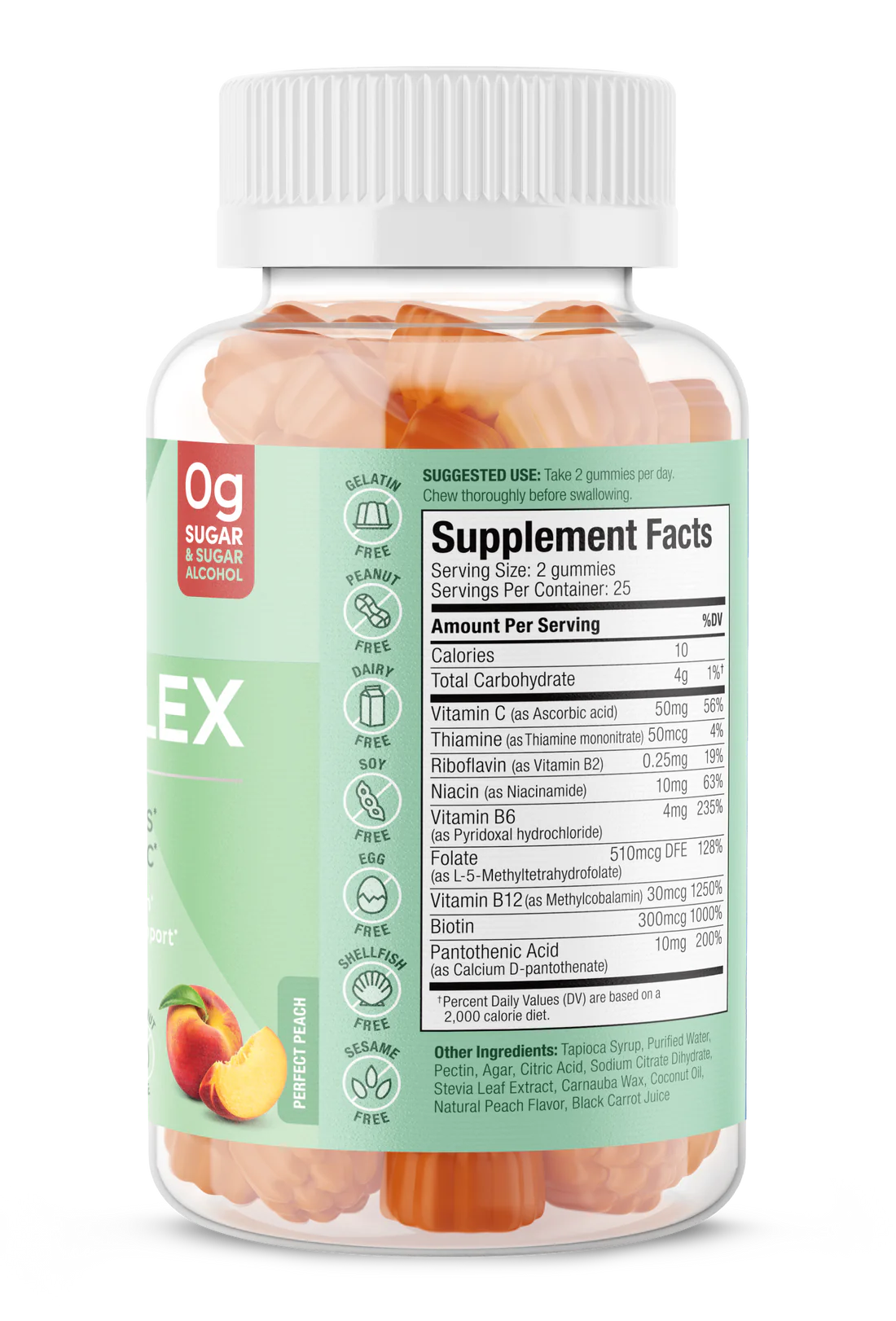 Suku Vitamins Active B-Complex 50 Pectin Gummies.