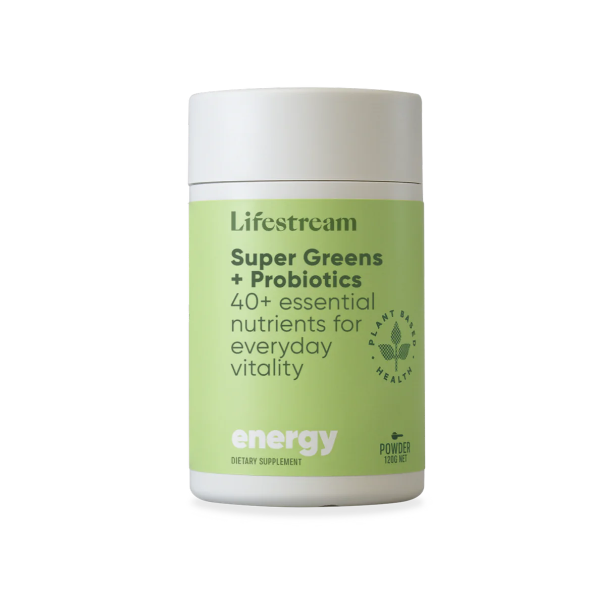 Lifestream Super Greens + Probiotics Powder 120g