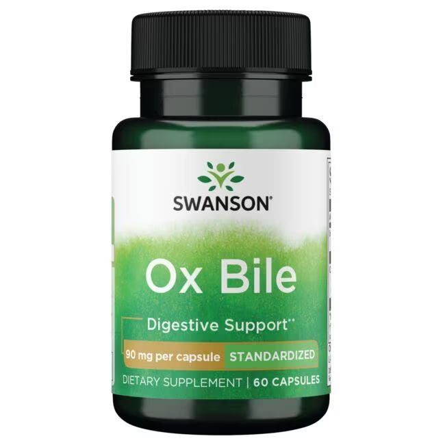 Swanson Ox Bile Capsules 60