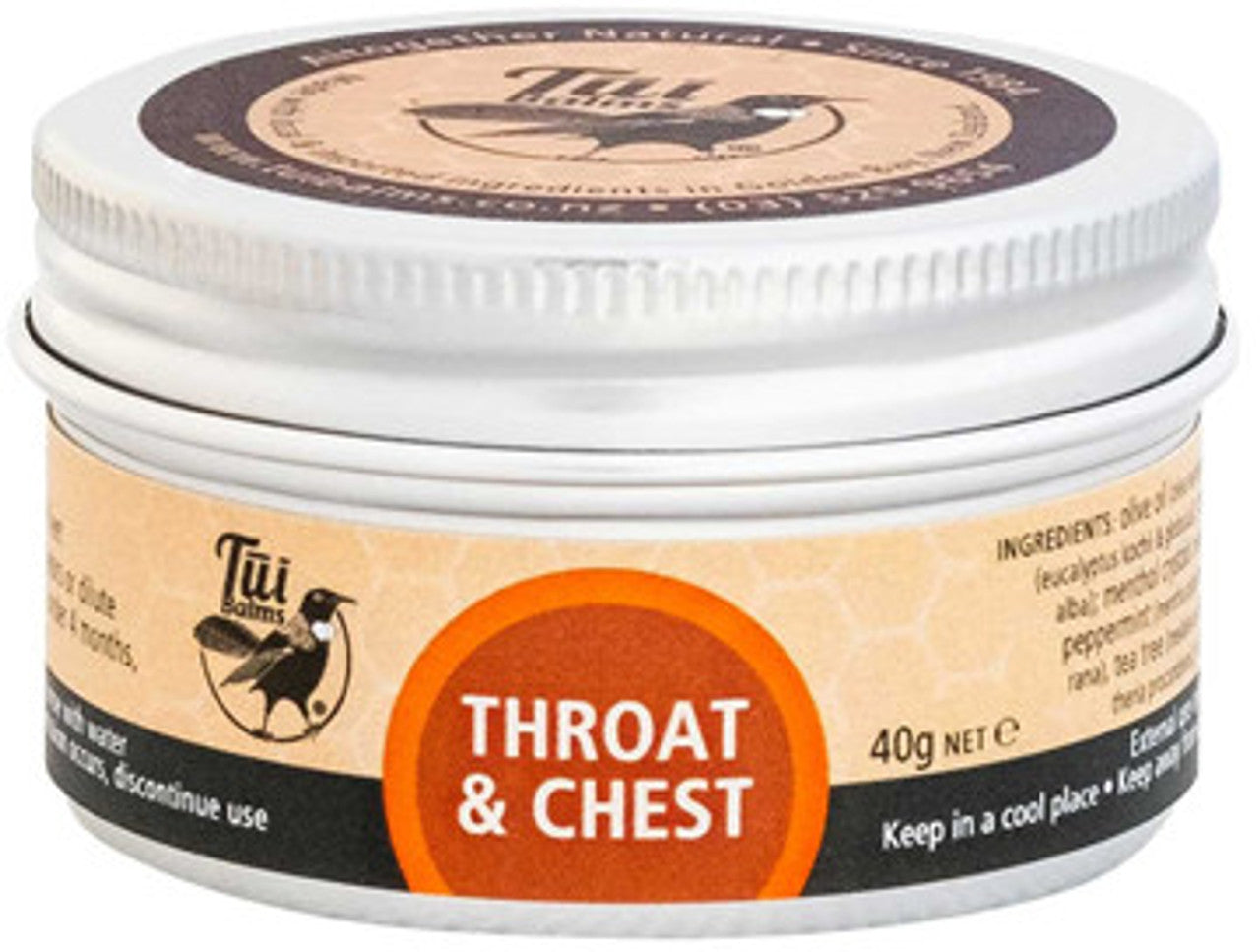 Tui Balms Throat and Chest Balm 40g