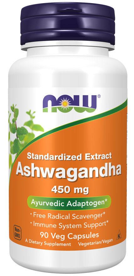 Now  Ashwagandha 450 mg Veg Capsules 90