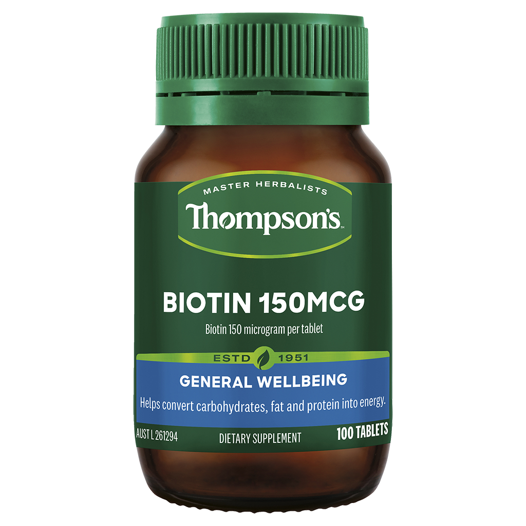 Thompsons Biotin - 150mcg 100 tablets