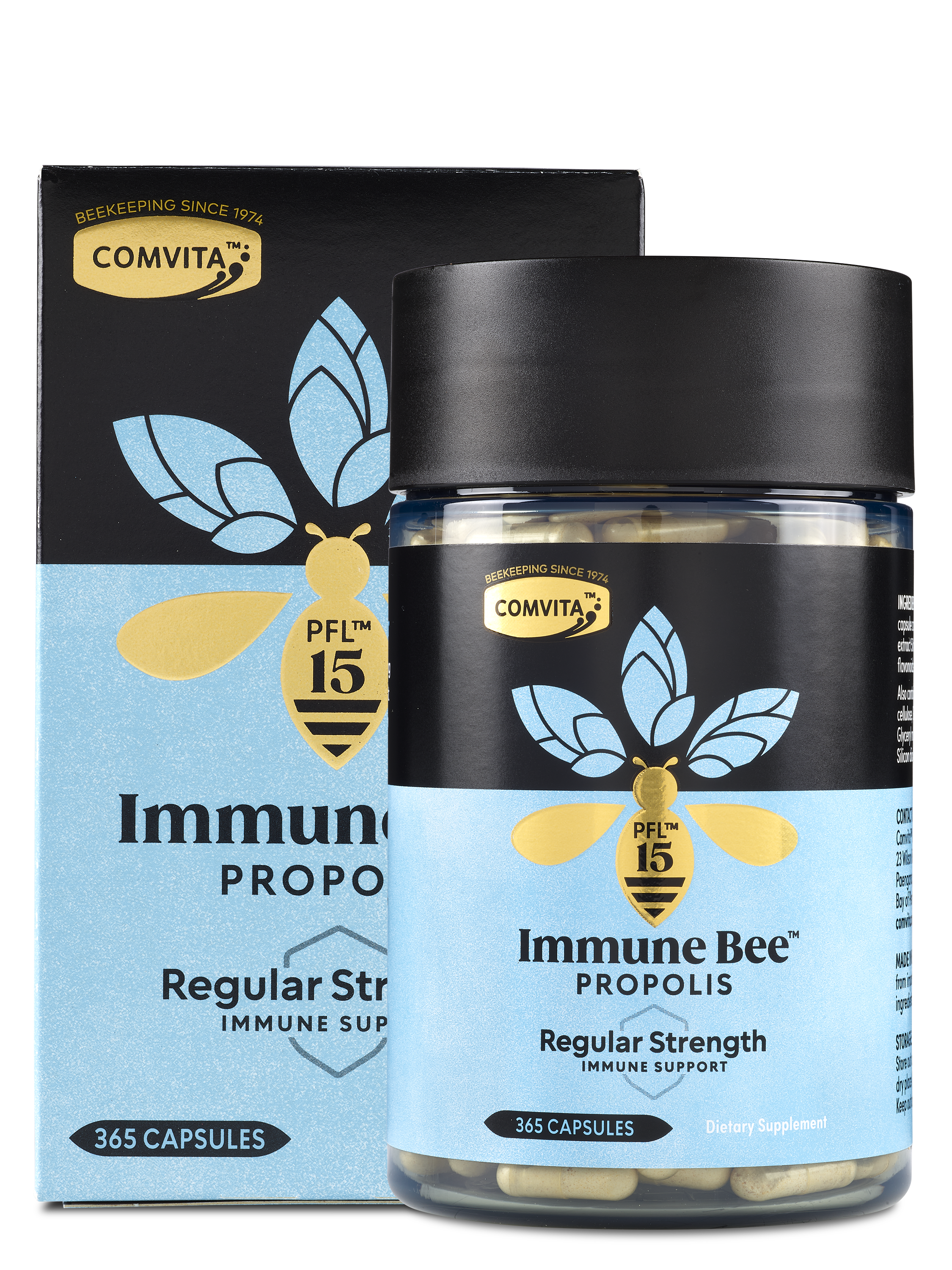 Comvita Immune Bee™ Propolis Regular Strength PFL15 Capsules 365