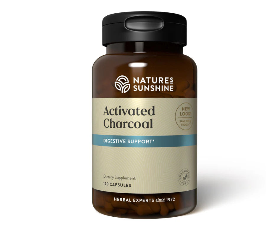 Natures Sunshine Activated Charcoal 260mg Capsules 120